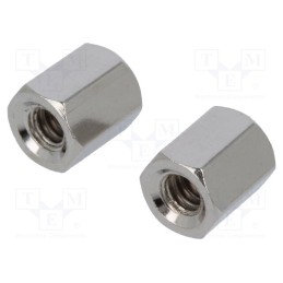 5 set x CONNFLY - N-L0500-0600-04 - Set of nuts for D-Sub, UNC 4-40, Kit: nut x2, 6mm