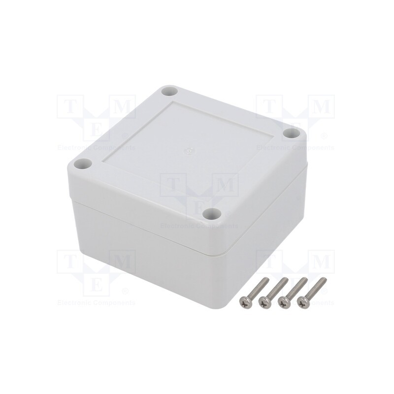 1 pcs x KRADEX - ZP75.75.45JH TM ABS - Enclosure: multipurpose, X: 75mm, Y: 75mm, Z: 45mm, ZP, ABS, gasket