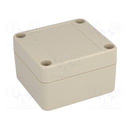 1 pcs x COMBIPLAST - CP-1025 - Enclosure: multipurpose, X: 60mm, Y: 65mm, Z: 40mm, ABS, grey, IP65