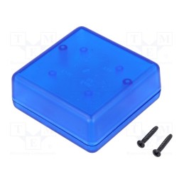 1 pcs x HAMMOND - 1593JTBU - Enclosure: multipurpose, X: 66mm, Y: 66mm, Z: 28mm, 1593, ABS