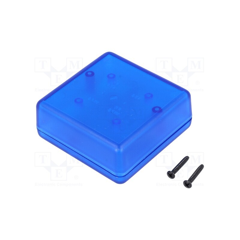 1 pcs x HAMMOND - 1593JTBU - Enclosure: multipurpose, X: 66mm, Y: 66mm, Z: 28mm, 1593, ABS