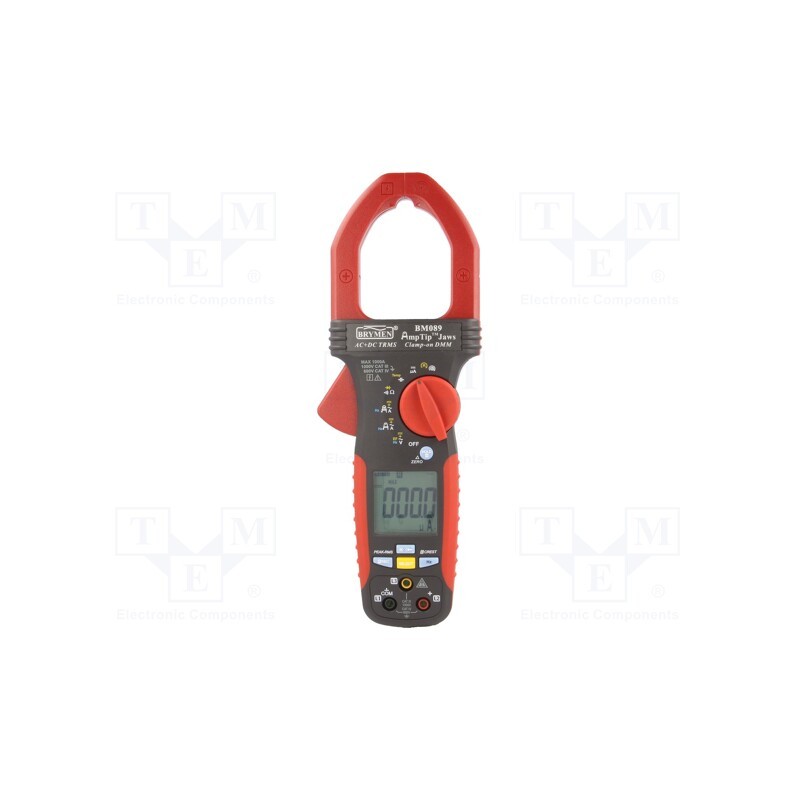1 pcs x BRYMEN - BM089 - Meter: multifunction, digital,pincers type, Øcable: 51mm, LCD