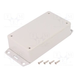 1 pcs x HAMMOND - 1591BF2SGY - Enclosure: multipurpose, X: 62mm, Y: 112mm, Z: 32mm, 1591, ABS, grey