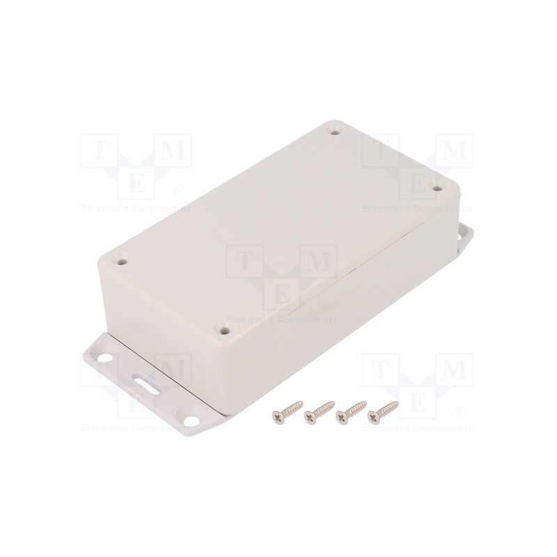 1 pcs x HAMMOND - 1591BF2SGY - Enclosure: multipurpose, X: 62mm, Y: 112mm, Z: 32mm, 1591, ABS, grey
