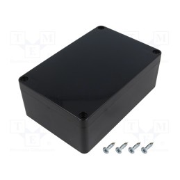 1 pcs x MASZCZYK - KM-176BK - Enclosure: multipurpose, X: 90mm, Y: 135mm, Z: 50mm, ABS, black, IP65