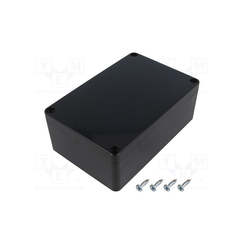 1 pcs x MASZCZYK - KM-176BK - Enclosure: multipurpose, X: 90mm, Y: 135mm, Z: 50mm, ABS, black, IP65