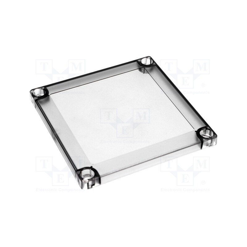 1 pcs x FIBOX - 6210924 PC125/10T / II 125/10 T - Cover, polycarbonate, 130x130x10mm, Series: MNX, ABS125H