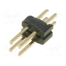 5 pcs x CONNFLY - DS1031-06-2*2P8BV41-3A - Pin header, pin strips, male, PIN: 4, straight, 1.27mm, THT, 2x2