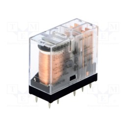 1 pcs x OMRON OCB - G2RK-2 24VDC - Relay: electromagnetic, DPDT, Ucoil: 24VDC, Icontacts max: 3A, PCB