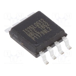 1 pcs x ISSI - IS25LQ512B-JBLE - IC: FLASH memory, 512kbFLASH, SPI, 104MHz, 2.3÷3.6V, SO8, serial