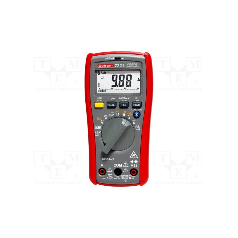 1 pcs x SEFRAM - SEFRAM7221 - Digital multimeter, Bluetooth, LCD, (6000), 3x/s, VDC: 600mV,1kV