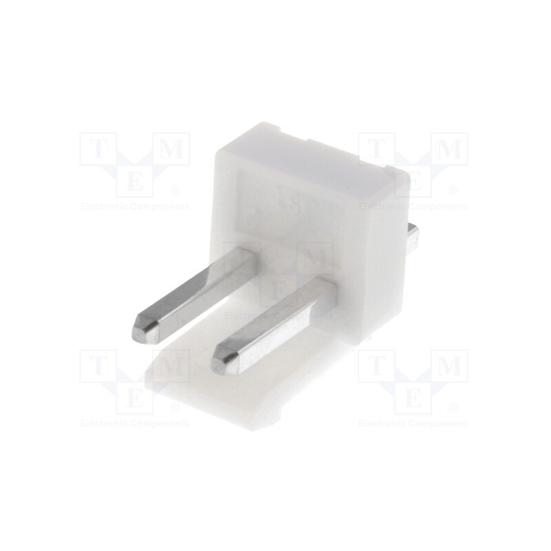 5 pcs x JST - B2P-VH (LF)(SN) - Socket, wire-board, male, VH, 3.96mm, PIN: 2, THT, 250V, 10A, -25÷85°C