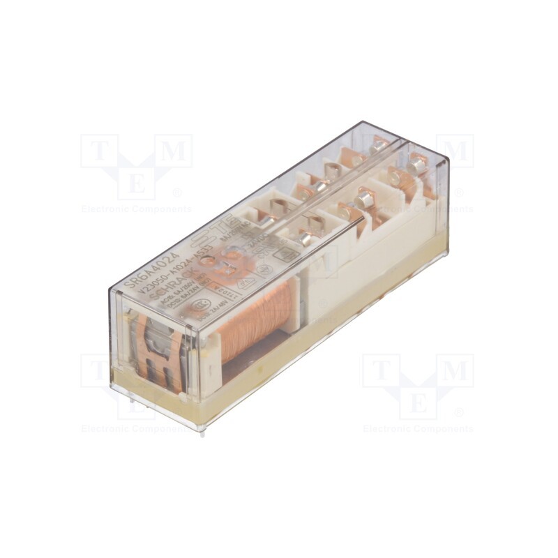 1 pcs x TE Connectivity - 1415015-1 - Relay: electromagnetic, NC x3 + NO x3, Ucoil: 24VDC, 8A, safety