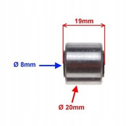 Shock absorber bush, metal and rubber, 8 20 17 19 4t