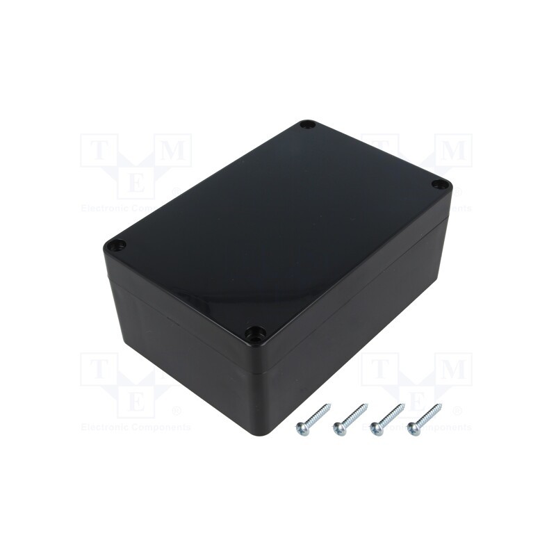 1 pcs x MASZCZYK - KM-175/BK - Enclosure: multipurpose, X: 90mm, Y: 135mm, Z: 55mm, ABS, black, IP65