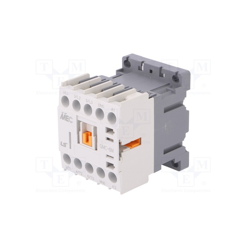 1 pcs x LS ELECTRIC - GMC-6M 24VAC 1A - Contactor: 3-pole, NO x3, Auxiliary contacts: NO, 24VAC, 6A, W: 45mm