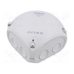 1 pcs x HENSEL - 62000147 - Enclosure: junction box, X: 93mm, Y: 93mm, Z: 62mm, IP66, grey