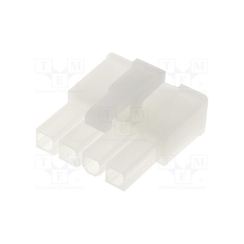5 pcs x ADAM TECH - DMH-04-S - Plug, wire-wire/PCB, female, 4.2mm, PIN: 4, w/o contacts, for cable