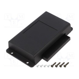 1 pcs x SUPERTRONIC - PP093N-S - Enclosure: multipurpose, X: 78mm, Y: 133mm, Z: 23mm, ABS, black