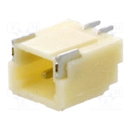 5 pcs x JOINT TECH - A1001WR-S-2P - Socket, wire-board, male, 1mm, PIN: 2, SMT, 50V, 1A, tinned, 20mΩ