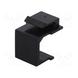5 pcs x LOGILINK - NK0091 - Protection cap, black, for panel mounting,snap fastener