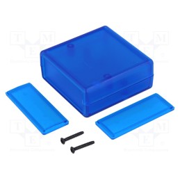 1 pcs x HAMMOND - 1593KTBU - Enclosure: with panel, 1593, X: 66mm, Y: 66mm, Z: 28mm, ABS