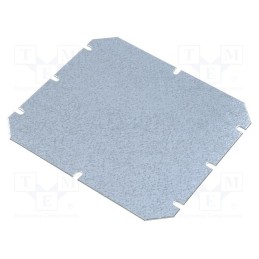 1 pcs x FIBOX - MP 2016 - Mounting plate, zinc-plated steel, W: 155mm, L: 140mm, Thk: 1.5mm