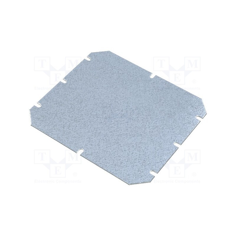 1 pcs x FIBOX - MP 2016 - Mounting plate, zinc-plated steel, W: 155mm, L: 140mm, Thk: 1.5mm
