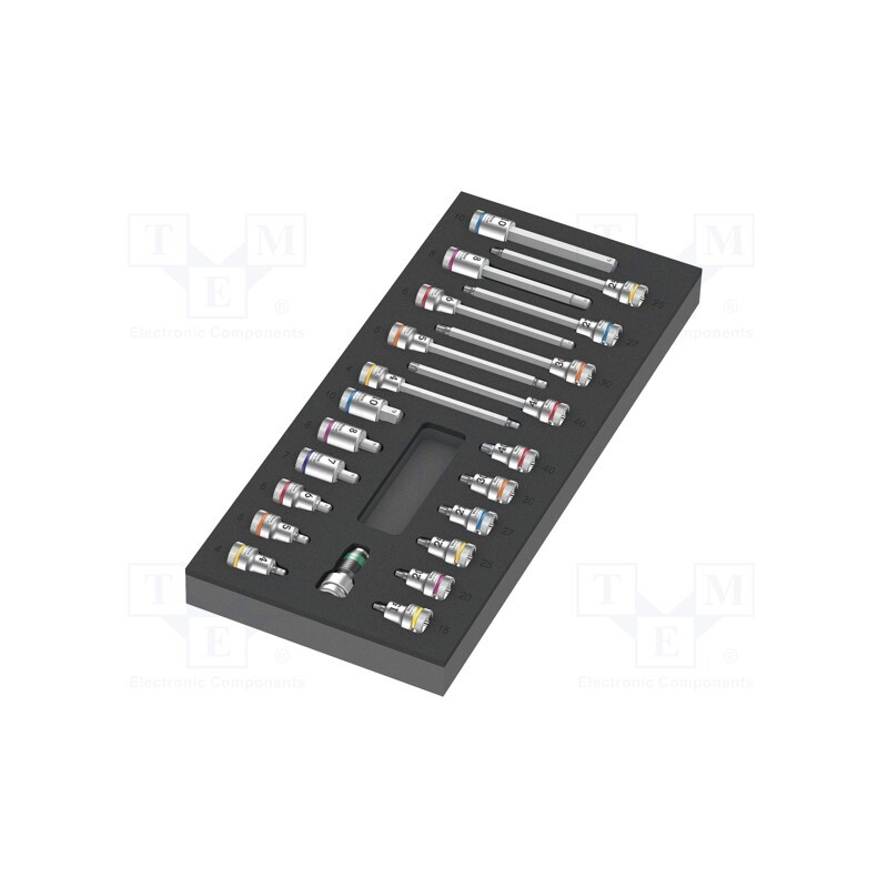 1 set x WERA - 5150113001 - Wrenches set, hex key,Torx® socket,socket spanner, 22pcs.