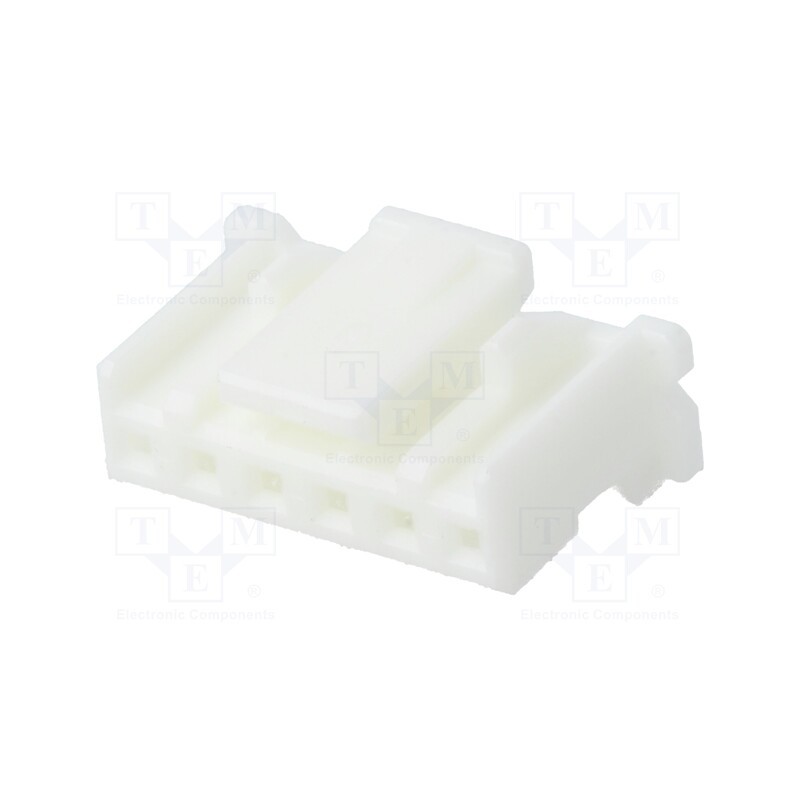 5 pcs x JST - PAP-06V-S - Plug, wire-board, female, PA, 2mm, PIN: 6, w/o contacts, for cable
