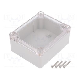 1 pcs x KRADEX - Z54JPH TM-ABS - Enclosure: multipurpose, X: 74mm, Y: 89mm, Z: 41mm, ABS, grey, gasket