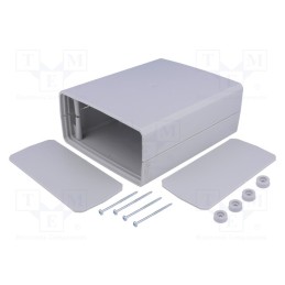 1 pcs x KRADEX - Z2J - Enclosure: with panel, X: 149mm, Y: 179mm, Z: 70mm, polystyrene, grey