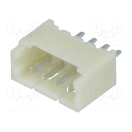 5 pcs x JOINT TECH - A1250WV-4P - Socket, wire-board, male, 1.25mm, PIN: 4, THT, 125V, 1A, tinned