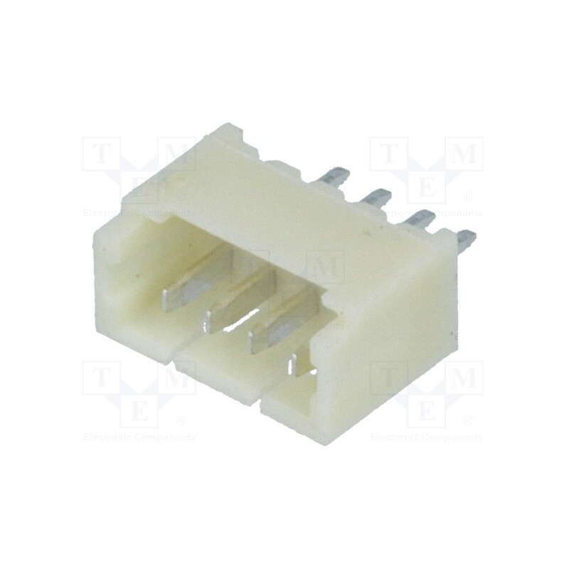 5 pcs x JOINT TECH - A1250WV-4P - Socket, wire-board, male, 1.25mm, PIN: 4, THT, 125V, 1A, tinned