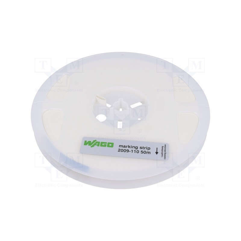 1 pcs x WAGO - 2009-110 - Markers for rail connectors, 11mm, 50m, snap fastener
