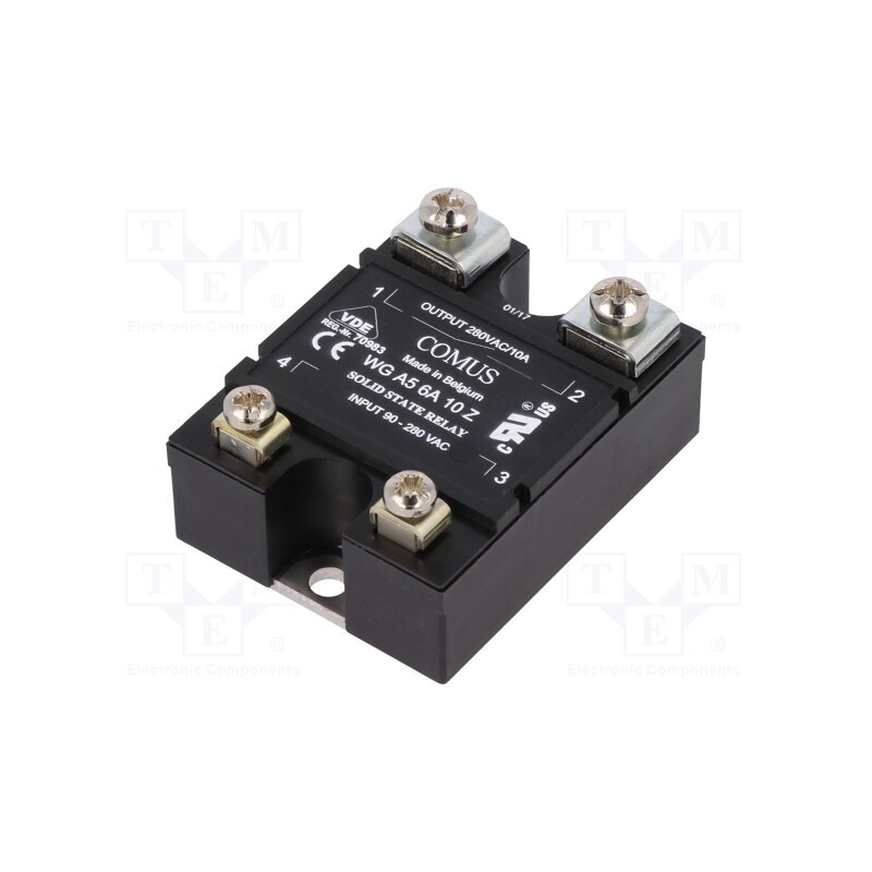 1 pcs x COMUS - WGA56A10Z - Relay: solid state, Ucntrl: 90÷280VAC, 10A, 24÷280VAC, -20÷80°C