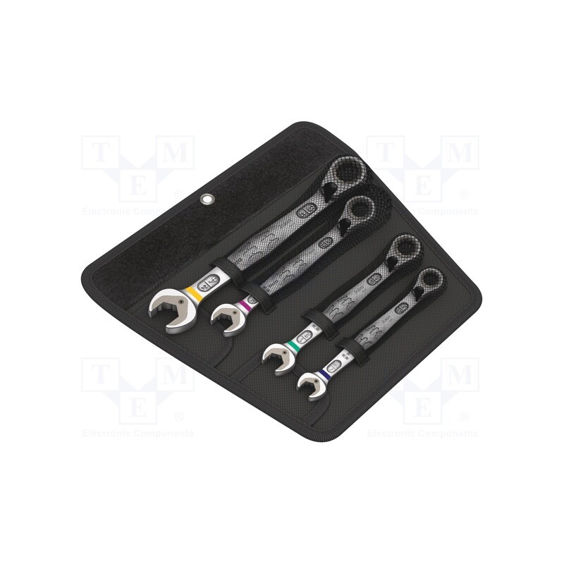 1 set x WERA - 5020092001 - Wrenches set, inch,combination spanner,with ratchet, 4pcs.