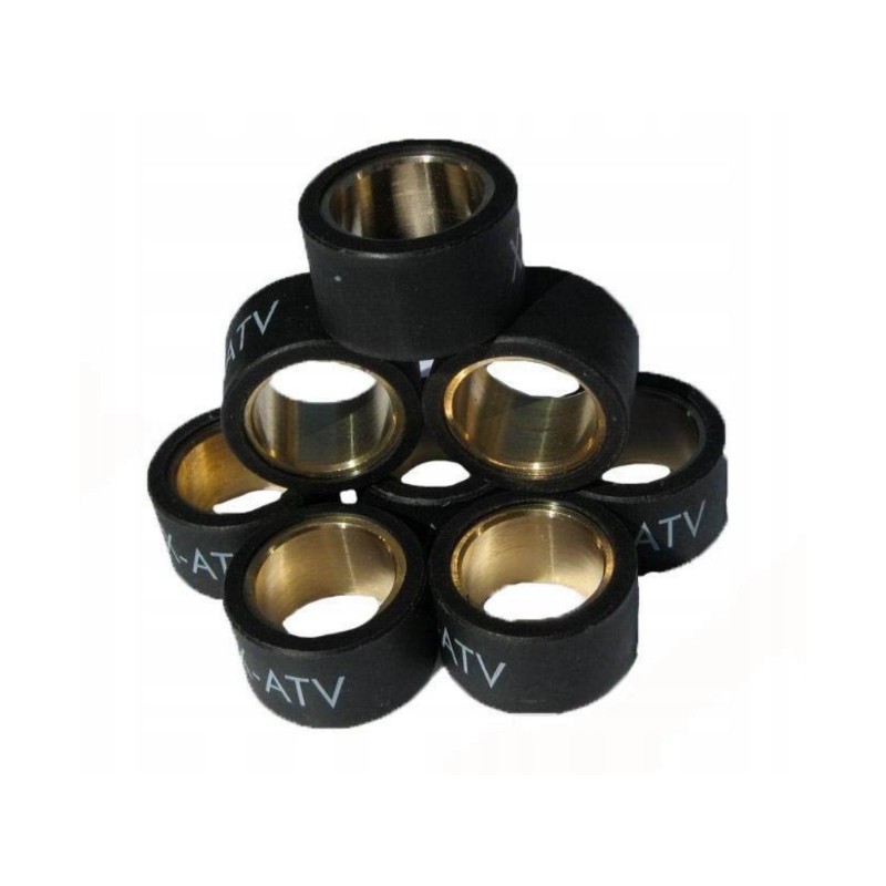 Variator rollers set of 8 suzuki kingquad cfmoto