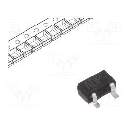 5 pcs x ROHM SEMICONDUCTOR - 2SC4726TLP - Transistor: NPN, bipolar, 11V, 50mA, 150mW, SC75A,SOT416