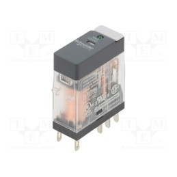 1 pcs x SCHNEIDER ELECTRIC - RXG23F7 - Relay: electromagnetic, DPDT, Ucoil: 120VAC, 5A, 5A/250VAC, socket