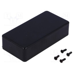 1 pcs x HAMMOND - 1591ABK - Enclosure: multipurpose, X: 50mm, Y: 100mm, Z: 25mm, 1591, ABS, black