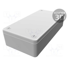 1 pcs x HAMMOND - 1591XXAGY - Enclosure: multipurpose, X: 51mm, Y: 100mm, Z: 26mm, 1591XX, ABS, grey