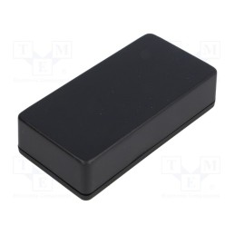 1 pcs x HAMMOND - 1591XXABK - Enclosure: multipurpose, X: 51mm, Y: 100mm, Z: 26mm, 1591XX, ABS, IP54