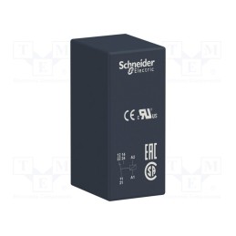 1 pcs x SCHNEIDER ELECTRIC - RSB1A160JD - Relay: electromagnetic, SPDT, Ucoil: 12VDC, 16A, 16A/250VAC, socket