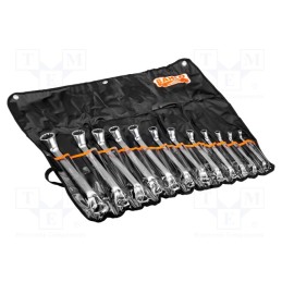 1 set x BAHCO - 2M/12T - Wrenches set, box, tool steel, 12pcs.