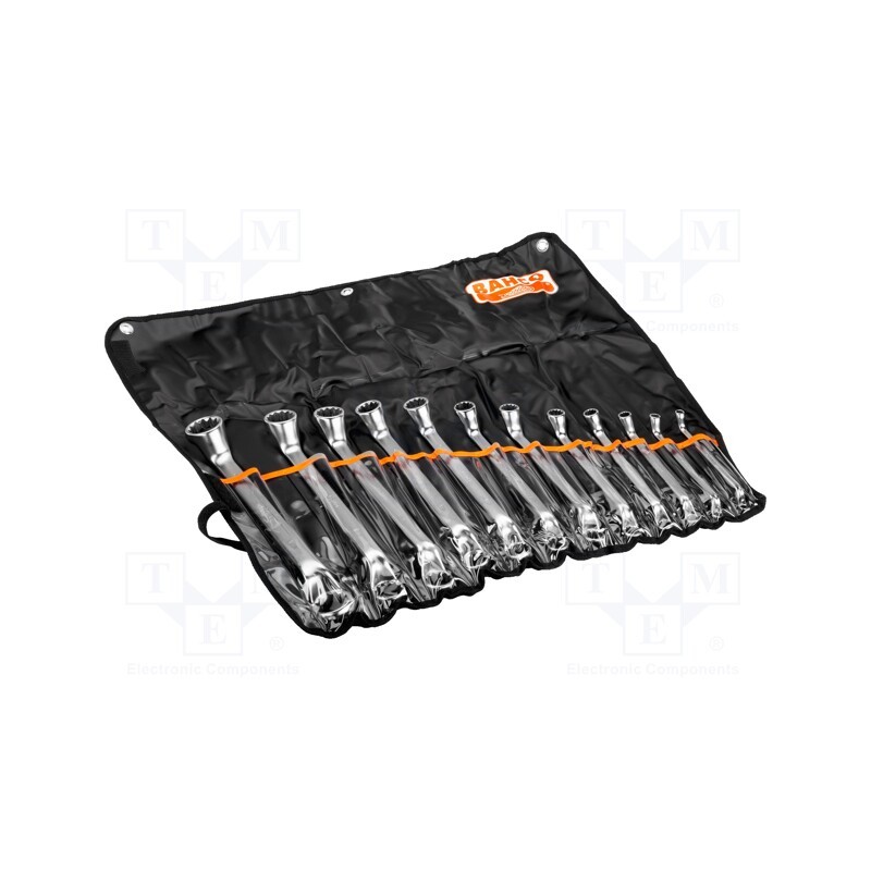 1 set x BAHCO - 2M/12T - Wrenches set, box, tool steel, 12pcs.