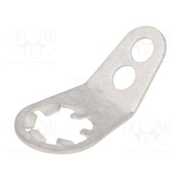 5 pcs x KEYSTONE - 7313 - Tip: solder lug ring, 0.45mm, M4, Ø: 4.4mm, soldering, screw, brass