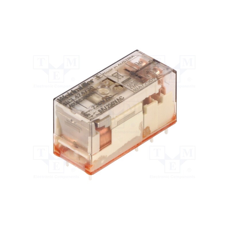 1 pcs x WEIDMu00dcLLER - 4058630000 - Relay: electromagnetic, DPDT, Ucoil: 230VAC, 8A, max.250VAC, 32.5kΩ