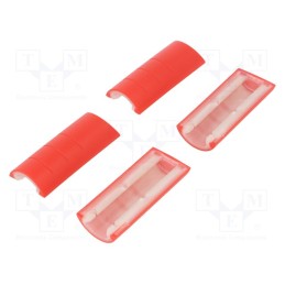 1 set x RETEX - P33133425 -AS - Rubber corner, Series: 33, red, 4pcs.