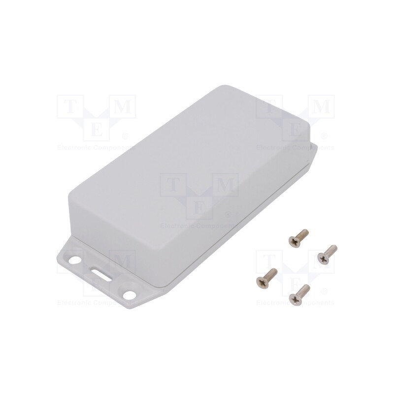 1 pcs x HAMMOND - 1591XXAFLGY - Enclosure: multipurpose, X: 51mm, Y: 100mm, Z: 25mm, 1591XX, ABS, grey
